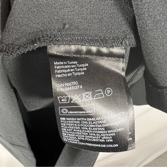 Black Ruffle Mock Neck Long Sleeve Mini Dress - Picture 12 of 15